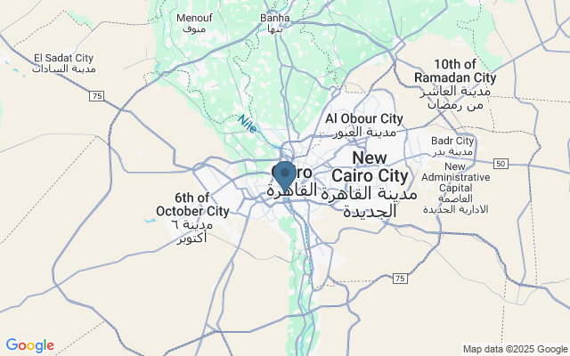 Kaart met locatie Piramiden van Gizeh